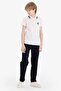 Polo Collar Embroidered Pique Short Sleeve T-Shirt for Boys D8091A825Sm - 2