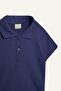 Slim Fit Narrow Cut Polo Collar Basic Plain Ribbed Camisole Short Sleeve T-Shirt Girl Child Z7794A625Sm - 8