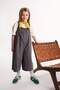 100% Cotton Strappy Poplin Jumpsuit for Girls E2277A825Sm