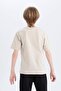 Crew Neck Printed Short Sleeve T-Shirt Boys D9285A825Sm - 6