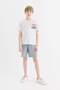 Crew Neck Back Print Short Sleeve T-Shirt Boys D9266A825Sm - 2