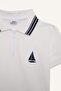 Polo Collar Embroidered Pique Short Sleeve T-Shirt for Boys D8091A825Sm - 8
