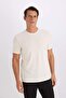 Slim Fit Crew Neck Crinkle Short Sleeve T-Shirt D7225Ax25Sp - 3