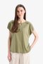 Crew Neck Casual Short Sleeve T-Shirt C1874Ax25Sp - 3