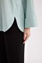 Relax Fit Linen Blend Long Sleeve Hijab Shirt Tunic B9835Ax25Sp - 5