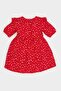 Patterned Short-Sleeved Flounced Poplin Dress for Baby Girls E5809A525SP - 5