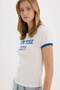 Regular Fit Crew Neck Printed Rib Knit Short Sleeve T-Shirt E7010Ax25Sp - 3