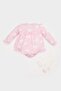 2Pcs/Set Floral Long Sleeve Romper Dress Socks Baby Girl Newborn E2389A525Sp