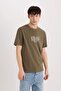 100% Cotton Regular Fit Crew Neck Printed Short Sleeve T-Shirt D6204Ax25Sp