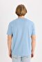100% Cotton Regular Fit Crew Neck Printed Short Sleeve T-Shirt D8203Ax25Sp - 5