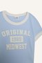 Slim Fit Narrow Cut Crew Neck Printed Ribbed Camisole Short Sleeve T-Shirt Girls D8542A825Sm - 8