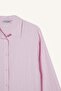 Oversize Wide Fit Striped Oxford Long Sleeve Shirt D4015Ax25Sp - 8