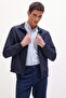 Regular Fit Stand Collar Zipper Coat D6330Ax25Sp - 3