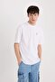 100% Cotton Comfort Fit Crew Neck Back Printed Short Sleeve T-Shirt D5587Ax25Sp - 5