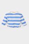 100% Cotton Crew Neck Striped Sweatshirt Baby Girl E2950A525Sp
