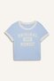 Slim Fit Narrow Cut Crew Neck Printed Ribbed Camisole Short Sleeve T-Shirt Girls D8542A825Sm - 7