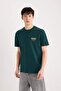 Regular Fit Crew Neck Printed Short Sleeve Heavy Fabric T-Shirt D5495Ax25Sp - 3