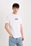100% Cotton Marvel Logo Only Regular Fit Crew Neck Short Sleeve T-Shirt D6785Ax25Sp - 4