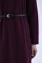Regular Fit Crew Neck Long Sleeve Belted Thessaloniki Fabric Maxi Hijab Dress E5790Ax25Sp - 4