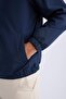 Regular Fit Stand Collar Zipper Coat D6330Ax25Sp - 8