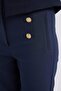 Skinny Fit High Waist Pocket Button Straight Leg Pants E5431Ax25Sp - 8