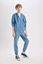 Boy's Printed Jogger Sweatpants with Elastic Waist and Cuffs D8527A825Sp - 2