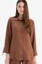 Regular Fit Basic Solid Long Sleeve Shirt C3819Ax25Sp