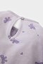 Baby Girl Pajama Set Combed Cotton Butterfly Patterned Long Sleeve Top Elastic Waist Long Bottom D9074A525Sp - 7