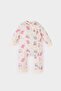 Dinosaur Printed Combed Cotton Long Sleeve Snap Fastener Jumpsuit Baby Girl Newborn E6047A5Ns