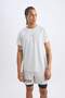 Breathable Quick Dry Slim Fit Tight Fit Crew Neck Printed Sportsman Short Sleeve T-Shirt V2887 - 8