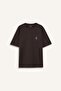 100% Cotton Boxy Fit Crew Neck Back Printed Short Sleeve T-Shirt D5511Ax25Sp - 7