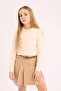 Girls Slim Fit Slim Fit Rib Long Sleeve Polo T-Shirt B7407A825Sp - 5