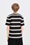 Crew Neck Striped Short Sleeve T-Shirt Boys D7863A825Sm - 5