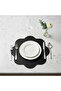 2 Pieces Double Face Edge-Stitched Black Leather Placemat ,Easy Erasable Supla, As00115 - 7