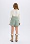 Girls' Gabardine Shorts Skirt D9302A825SP - 7