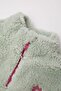 Mock Neck Zippered Welsoft Fleece Plush Sweatshirt for Baby Girl D4993A524Wn - 2