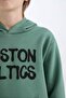 Boys' Nba Boston Celtics Hooded Soft Fleece Sweatshirt D8020A824Wn - 8
