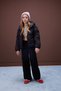 100% Cotton Wide Leg Cargo Wide Leg Jean Trousers for Girls D7373A825Sm - 2