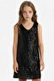 Girls Christmas Themed Sleeveless Sequined Dress D5740A824Wn - 3