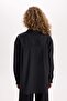Oversize Wide Fit Poplin Long Sleeve Shirt E2294Axns - 5