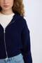 Regular Fit Hooded Zippered Knitwear Cardigan E2269Axns - 5
