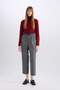 Carrot Fit High Waist Pocket Pencil Short Wide Leg Pants E0573Ax24Au