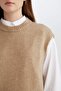 Regular Fit Crew Neck Long Knitwear Jumpers B0197Ax24Wn - 4