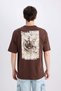 100% Cotton Attack on Titan Boxy Fit Crew Neck Back Printed Short Sleeve T-Shirt D6778Ax25Sp - 6