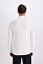 Slim Fit Slim Fit Polo Neck Long Sleeve Shirt D4533Ax24Au - 8