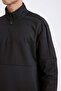 Standard Fit Mock Neck Zippered Scuba Diver Fabric Athlete Sweatshirt D7305Ax25Sp - 7