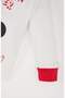 Baby Girl Disney Mickey & Minnie Christmas Themed Pajama Set Crew Neck Long Sleeve Top with Lasted Waistband - 4