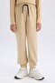 Elastic Waist Pocketed Jogger Sweatpants for Girls D9622A825Sm - 4