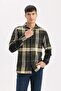 Long Sleeve Flannel Polo Shirt - Regular Fit D5835Ax24Au - 4
