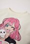 100% Cotton Crew Neck Printed Sweatshirt Baby Girl E2948A525Sp - 2